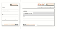 Cargar imagen en el visor de la galería, Talonario recibo Libro de recibos PACK 6 UNDS