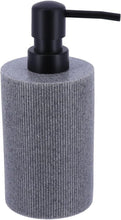 Cargar imagen en el visor de la galería, Accesorios de baño de poliresina, vaso loción, dispensador de jabón, plato de jabón jabonera, cepillo de inodoro escobilla de aseo gris