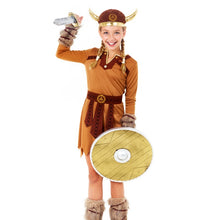 Cargar imagen en el visor de la galería, Disfraz Vikinga Niña Infantil para Carnaval Fiesta Teatro