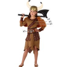 Cargar imagen en el visor de la galería, Disfraz Vikinga Niña Infantil para Carnaval Fiesta Teatro