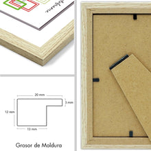Cargar imagen en el visor de la galería, Marco de Foto Haya Hecho de Madera, Ancho de Bastidor 2 cm con Acabado Elegante