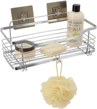 Cargar imagen en el visor de la galería, Accesorios para el baño Cesta Estante Rectangular, Jabonera, Portarollo, Gancho de Acero Inoxidable Con Tarjeta Adhesivo 3M - Tendance