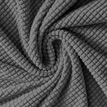 Cargar imagen en el visor de la galería, Fundas de asientos elásticas Ajustables con Respaldo Alto para restaurantes, Diseño de cuerda, Fundas sólidas para sillas de Comedor