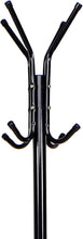 Cargar imagen en el visor de la galería, Perchero de Pie Tipo Árbol Forja - Ideal para Recepción, Oficina, Salón - Fácil de Montar - Colgador con 8 Ganchos - Negro - 170 cm