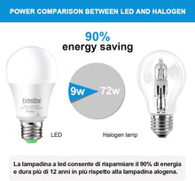 Cargar imagen en el visor de la galería, Bombilla LED con Sensor Crepuscular Day/Night, E27, 900Lm, 9W, Equivalente a 72W, Luz Blanca Fría 6500K, Encendido/Apagado Automático, Para Pasillo, Jardín, Terraza, 2Pcs