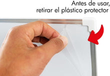 Cargar imagen en el visor de la galería, Pizarra Magnética Doble Cara Blanca y Negra 90x60 cm Marco de Aluminio – Oficina, Casa, Escuela | Planificador, Mensajes y Reuniones | Montaje Horizontal y Vertical
