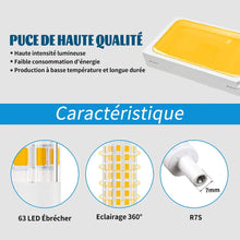 Cargar imagen en el visor de la galería, 2 x Bombilla LED R7s 78mm 5W no regulable, blanco 500 lúmenes, lineal Reemplazar lámpara halógena J78 40 W, 360 grados, sin parpadeo, perfecta para dormitorio, baño, etc