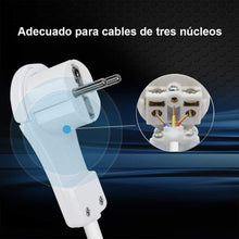 Cargar imagen en el visor de la galería, Enchufe en ángulo plano con protección de contacto, con mango plegable