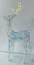 Cargar imagen en el visor de la galería, Figura Reno de Navidad de Metal con Luces LED Multicolor para Interior - Decoración Navideña