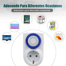 Cargar imagen en el visor de la galería, Enchufe eléctrico temporizador mecánico de 24 horas 230V 16A Max:3680W …