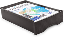 Cargar imagen en el visor de la galería, Cajonera de Sobremesa Imitación Rattan A4 con en Plástico Duro. Ideal para Organizar la Oficina
