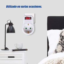 Cargar imagen en el visor de la galería, Adaptador Enchufe con interruptor de 1 enchufe schuko máx 3680 w