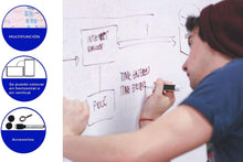 Cargar imagen en el visor de la galería, Pizarra Blanca Magenética, Enmarcado con Madera sólida, para usos en casa o la oficina, Apto para rotulador de Pizarra