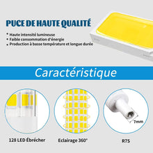 Cargar imagen en el visor de la galería, 2 x Bombilla LED R7s 78mm 5W no regulable, blanco 500 lúmenes, lineal Reemplazar lámpara halógena J78 40 W, 360 grados, sin parpadeo, perfecta para dormitorio, baño, etc