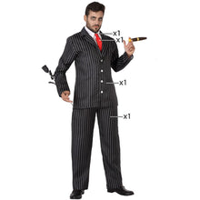 Cargar imagen en el visor de la galería, Disfraz Gánster Fantasma Hombre Adulto para Halloween Carnaval Fiesta Teatro