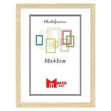 Cargar imagen en el visor de la galería, Maxia Market Marco Foto Color Haya Hecho Madera, Ancho de Bastidor 2 cm con Acabado Elegante