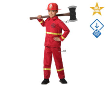 Cargar imagen en el visor de la galería, Disfraz bombero Niño Infantil Héroes Fiestas Carnaval Cumpleaños