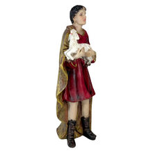Cargar imagen en el visor de la galería, Nacimiento Belén 9 Figuras 25 cm en Resina – Portal de Belén con Reyes Magos, Sagrada Familia, Pastor y Animales – Multicolor