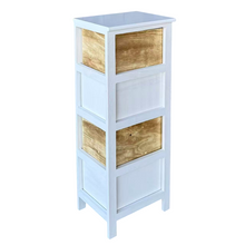 Cargar imagen en el visor de la galería, Mueble Sinfonier Cajonera Cómoda de Madera Vintage y Blanco para Habitación Decoracion a la Casa