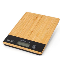 Cargar imagen en el visor de la galería, Báscula de cocina de bambú, báscula de cocina digital, báscula de cocina digital, 0,1 g, báscula fina de cocina, báscula de cocina, báscula para tartas, mini báscula de bambú