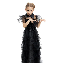 Cargar imagen en el visor de la galería, Disfraz Vestido Gotico Niña Infantil Para Fiesta Holloween Carnaval Teatro