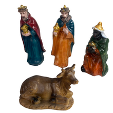 Cargar imagen en el visor de la galería, Nacimiento Belen figuras 9 piezas 11 cm Navidad, jesús, escena belén pesebre