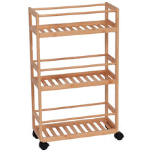 Cargar imagen en el visor de la galería, Estanteria de almacenamiento de cocina y baño de bambú de Bambú, Estantes de baño y Cocina diseño moderno, Mueble de Baño y Cocina