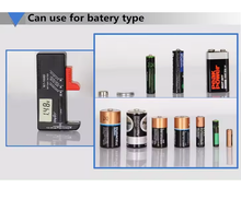 Cargar imagen en el visor de la galería, Comprobador de Batería Digital Universal, Comprobador de Pilas Digital Medidor Voltaje Pilas, para AA, AAA, C, D, 9V, 1.5V, Pilas de Botón