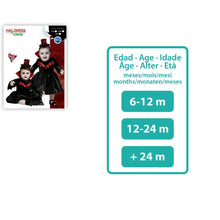 Cargar imagen en el visor de la galería, Disfraz Vampiresa Bebé Niña Infantil Varias Talla Halloween Carnaval Teatro