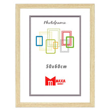 Cargar imagen en el visor de la galería, Maxia Market Marco Foto Color Haya Hecho Madera, Ancho de Bastidor 2 cm con Acabado Elegante