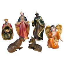 Cargar imagen en el visor de la galería, NACIMIENTO 9 PIEZAS 17CM NAVIDAD BELÉN ESCENA PESEBRE FIGURAS