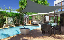 Cargar imagen en el visor de la galería, Toldo de Vela Sombra rectangular + bolsa, Protección Rayos UV, Toldo Resistente e Impermeable para Patio Exteriores, Jardín (copia)