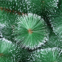 Cargar imagen en el visor de la galería, Árbol de pino negro y verde con nieve Navidad Artificial rama soporte metal PVC 60-210 cm