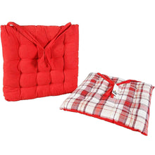 Cargar imagen en el visor de la galería, Cojín Acolchado para Silla en Algodón y Poliéster 37 x 37 cm - Decoración Hogar - Ideal para Sillas