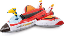Cargar imagen en el visor de la galería, Flotador inflable para piscina INTEX con forma de avión con pistola de agua: Juguete de piscina para niños – Incluye pistola de agua – Capacidad de peso: 40 kg – 117 x 117 cm – El color Azar