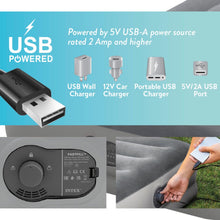 Cargar imagen en el visor de la galería, Colchón hinchable Dura Bream Prestige, Cama de aire Bomba de inflado incorporada, Colchón inflable Fiber-Tech, Gris Intex