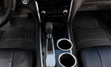 Cargar imagen en el visor de la galería, Alfombras de Goma Recortable Universal Negra Para Coche Automóvil Juego de 4 pcs Resitente al Uso Antideslizante (Copia)