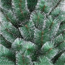 Cargar imagen en el visor de la galería, Árbol de pino negro y verde con nieve Navidad Artificial rama soporte metal PVC 60-210 cm