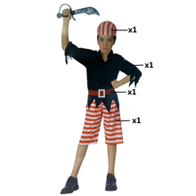 Cargar imagen en el visor de la galería, Disfraz Pirata Niño Infantil para Carnaval Fiesta Teatro