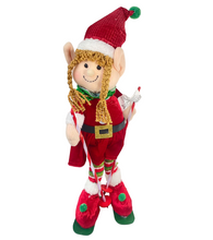 Cargar imagen en el visor de la galería, Muñeco Elfo Flandes Esquiador multicolor de Navideño Para Decoración de Navidad modelo aleatorio