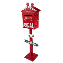 Cargar imagen en el visor de la galería, Buzón Real de Navidad - Decoración Navideña de Madera para Cartas de Reyes Magos, Adorno Festivo para Hogar y Regalo Infantil