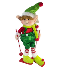 Cargar imagen en el visor de la galería, Muñeco Elfo Flandes Esquiador multicolor de Navideño Para Decoración de Navidad modelo aleatorio