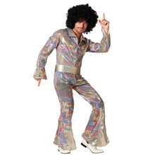 Cargar imagen en el visor de la galería, Disfraz Disco Multocolor Hombre Adulto para Carnaval Fiesta Teatro