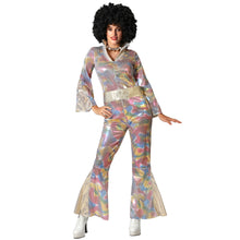 Cargar imagen en el visor de la galería, Disfraz SIGLO XX AÑOS 70 Disco Multicolor Mujer Adulto para Carnaval Fiesta