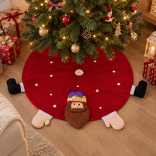 Cargar imagen en el visor de la galería, Cubrepié de árbol de Navidad, Falta Alfombra Pie de Pino 90 cm de los Reyes Magos - Faldón Redondo de Poliéster para Base de Árbol de Navidad