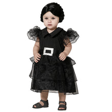 Cargar imagen en el visor de la galería, Disfraz Fantasma Negra Bebé Niña Infantil Para Halloween Carnaval Teatro