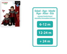 Cargar imagen en el visor de la galería, Disfraz Vampiro Bebé Rojo con Capa Para Halloween Carnaval Teatro