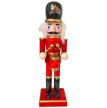 Cargar imagen en el visor de la galería, Cascanueces Soldado Verde / Rojo De Madera Navideño Figura Decorativa Para Decoracion de Navidad