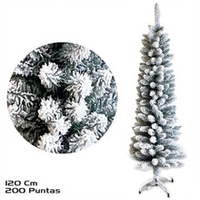 Cargar imagen en el visor de la galería, Árbol de Navidad Nevado Delgado para Espacios Estrechos