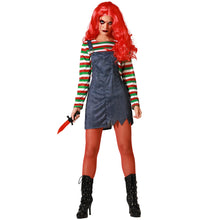 Cargar imagen en el visor de la galería, Disfraz Muñeca Multicolor Mujer Adultos Para Halloween Carnaval Teatro